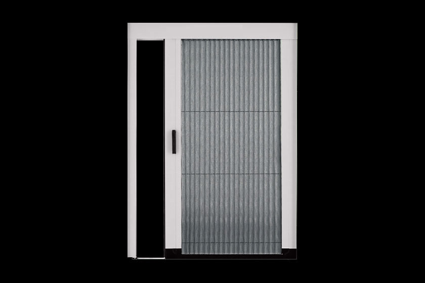 PLEATED INSECT SCREEN WITH CONTINUOUS TRACK